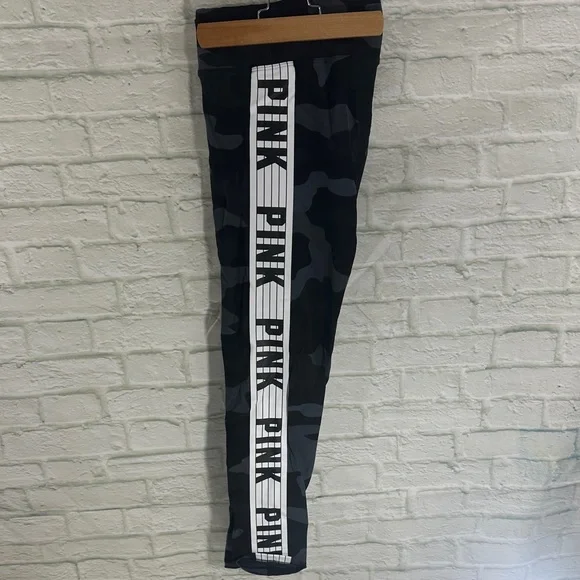 Victoria's Secret Pink Yoga Leggings - Black and Gray Camo - Picture 3 of 3